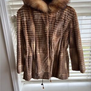 Vintage Louis Feraud paris Women's Brown fur jacket